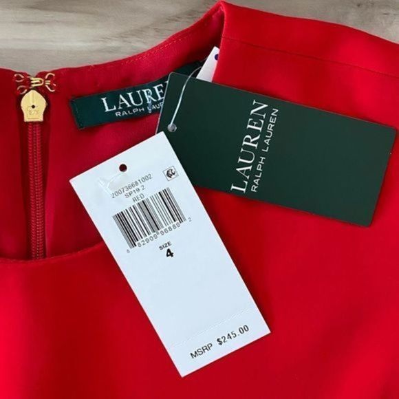 034 Ralph Lauren ruffled trim jumpsuit NWT Size 4 - Picture 11 of 11